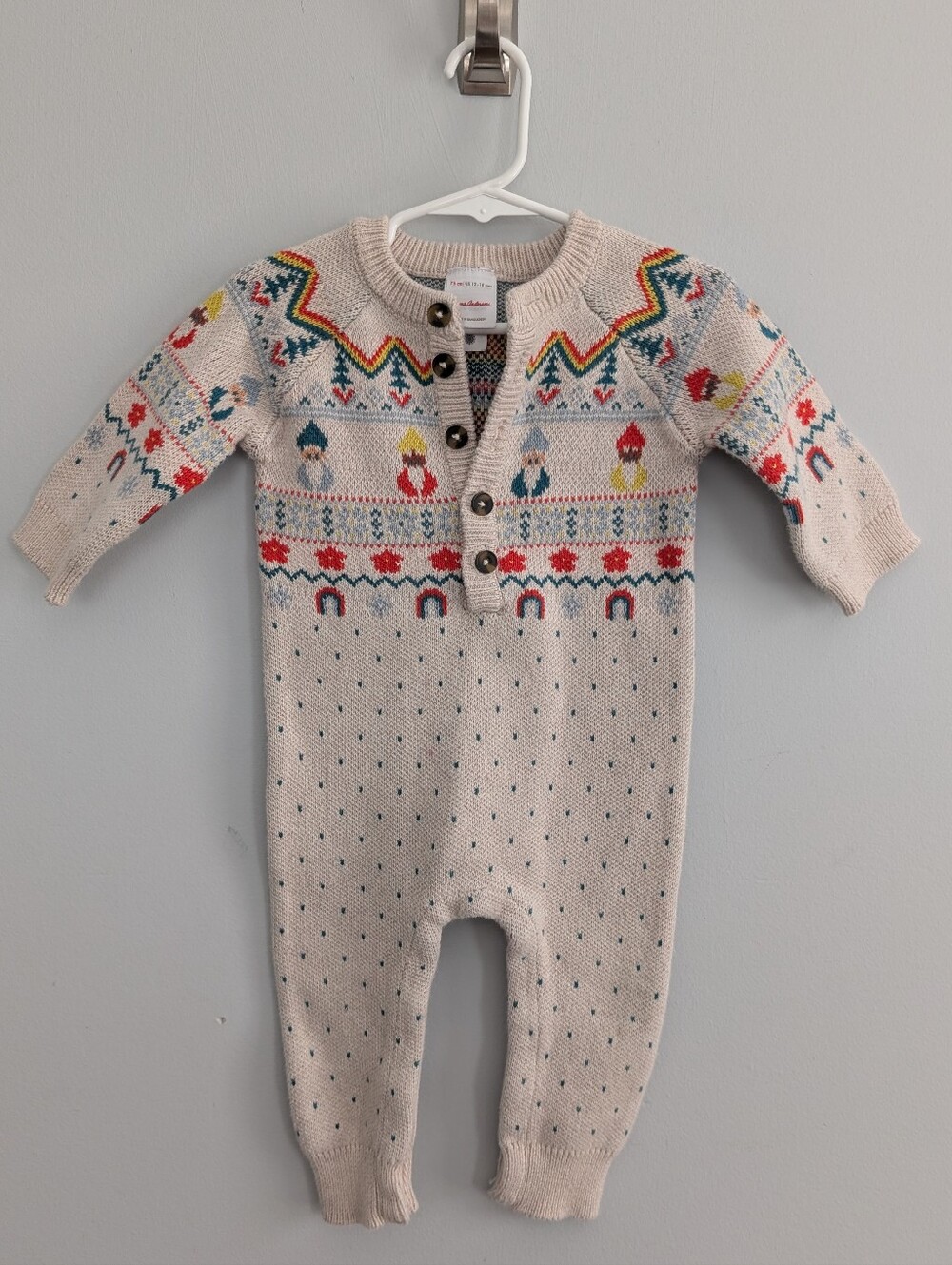 Hanna Andersson Gnome Nordic Sweater Outfit 12 - 18 Months